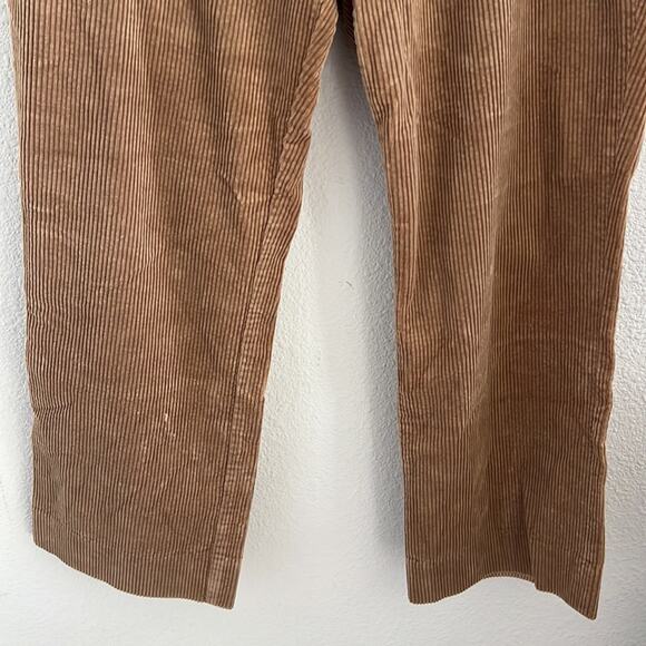 Lauren Ralph Lauren Brown Straight Crop Corduroy Ribbed Pants 8 - Picture 5 of 6